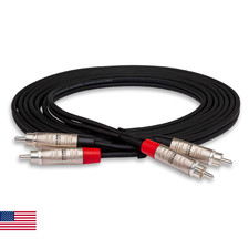 Hosa HRR-005X2 Pro Stereo Interconnect Dual RCA Cables 5ft