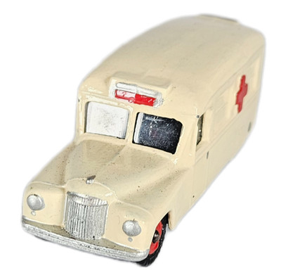Dinky Toys 253 Daimler Ambulance Cream & Red Cross Livery Rare Unboxed.