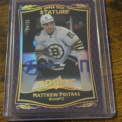 2024 UPPER DECK STATURE #41 MATTHEW POITRAS 2023-24 UPDATE Purple RC /25