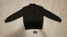 Polo Ralph Lauren Bomber Jacket Mens M Medium Black Zip Pony Logo New With Tags