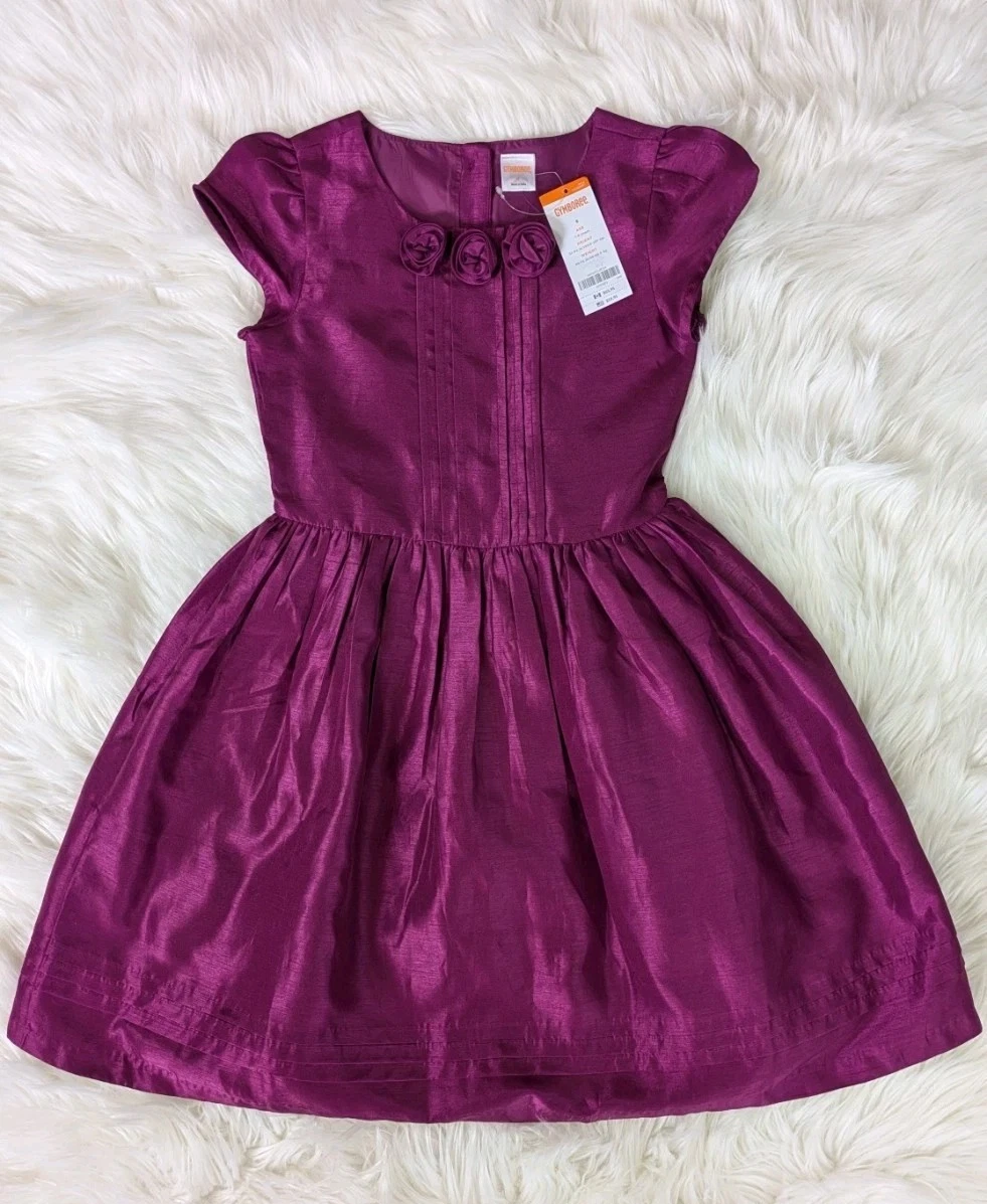 Gymboree Girls Magenta Party Dress Size 8 Shimmer Cap Formal NWT
Opens in a new window or tab