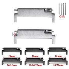 1 Par Adaptador Correa Reloj 18mm a 20mm 22mm,20mm a 18/20/22mm,22mm a 22mm