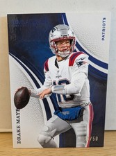 Drake Maye 2025 Panini Immaculate Collection Blue Parallel 20/50 - Patriots