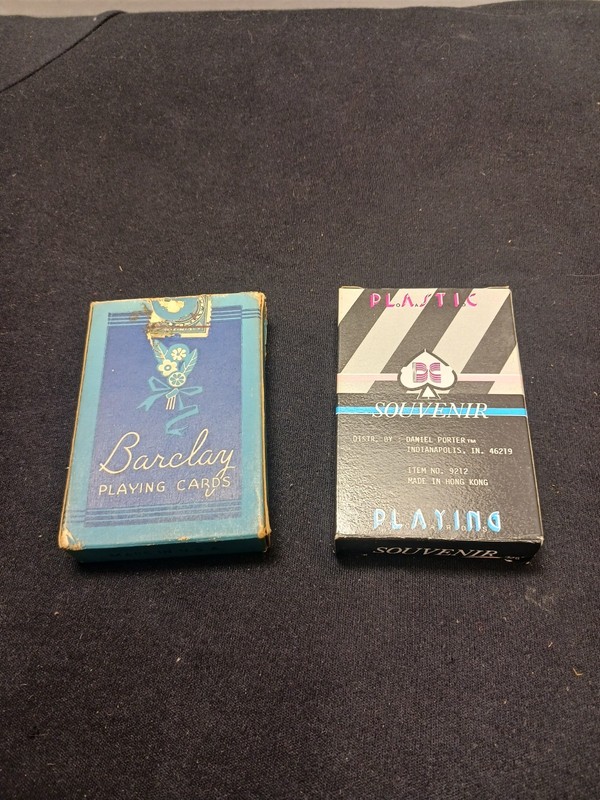 One Vintage Deck Of Barclay   One Vintage Deck Of DC Souvenir Playing Cards