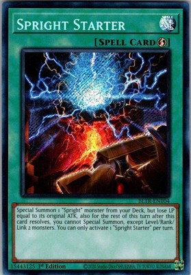 Spright Starter BLTR-EN104  BLTR Yu-Gi-Oh 1st Edition Secret Rare NM/M