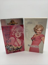 Marilyn Monroe Vhs Lot: Some Like It Hot  Niagara Slipcover Cases, Used/work 