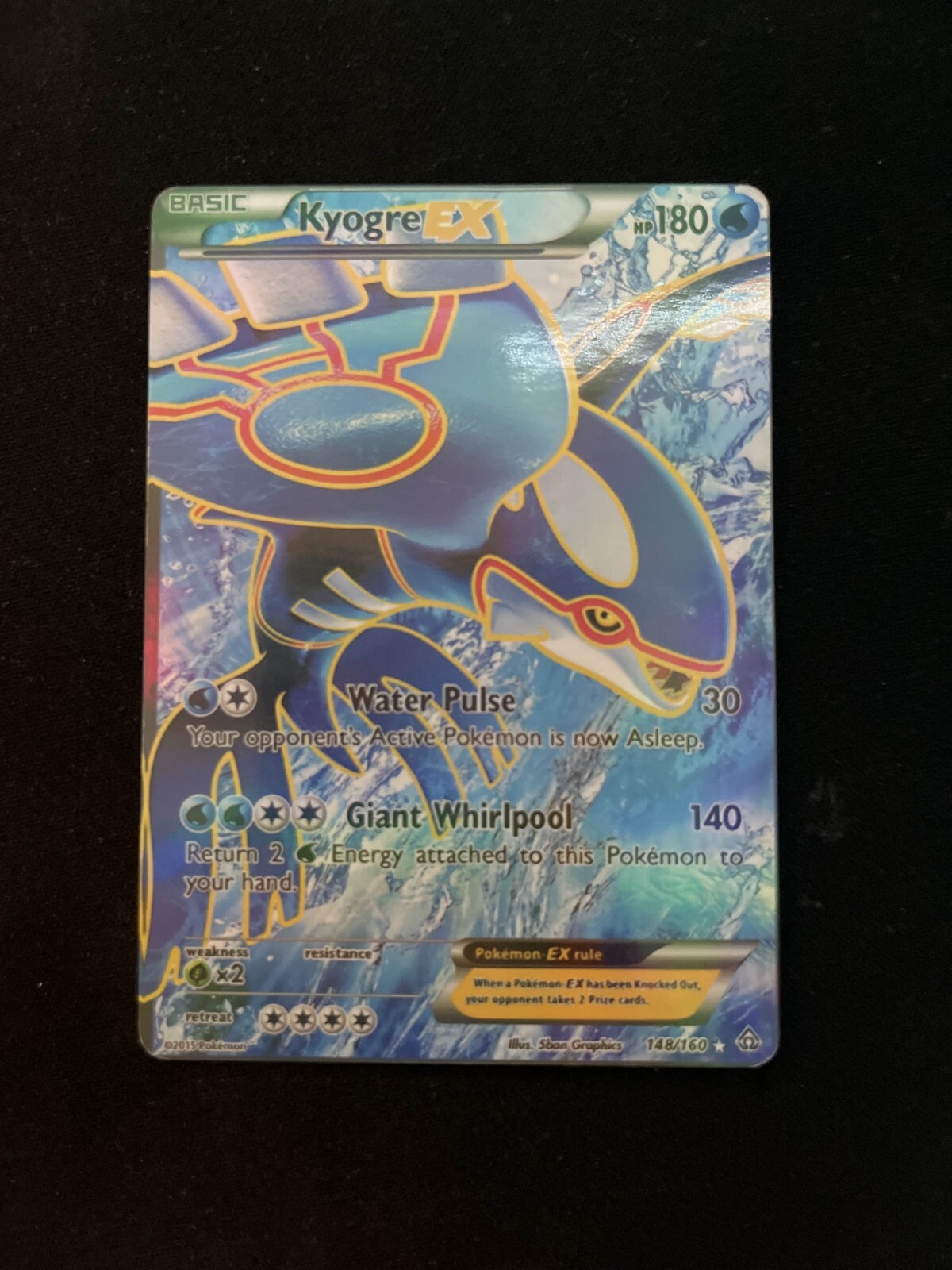 Kyogre EX (148 Full Art) 148/160 XY-Primal Clash Holo