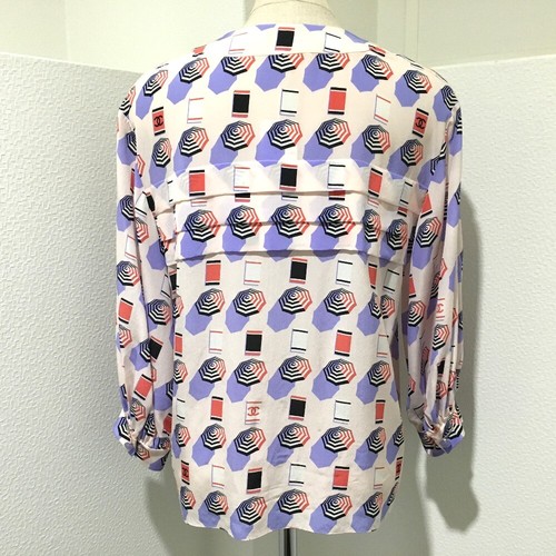 CHANEL P61308V46577 CC 19S Parasol motif Blouse Long Sleeve Shirt - Picture 2 of 13