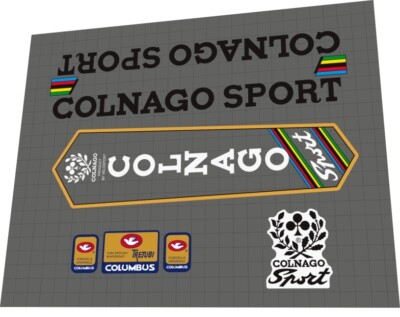 COLNAGO SPORT FRAME DECAL SET transparent background