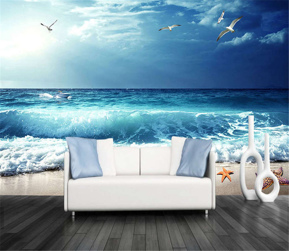 Cold Harmonious Sea 3D Full Wall Mural Photo Wallpaper Printing Home Kids  Decor | eBay, image size:1001x871