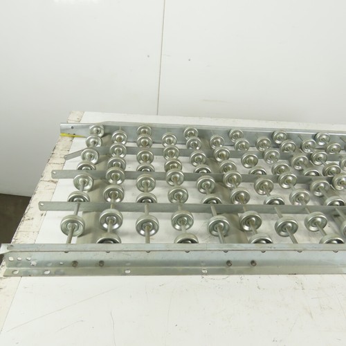 24" Wide x 48" Long Galvanized Steel Gravity Skate Wheel Conveyor Damaged - Picture 6 of 10