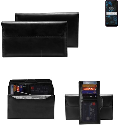 Handyhülle für BQ Mobile BQ-6353L Joy Schutz Hülle + Handy Tasche schwarz