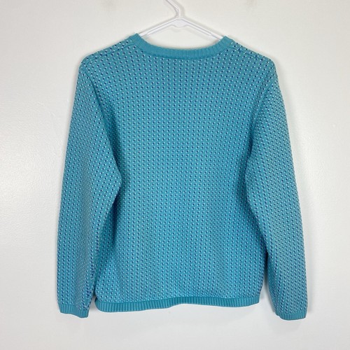 L.L. Bean Cardigan Sweater Womens Size XL Norwegian Button Grannycore Christmas - Picture 2 of 12