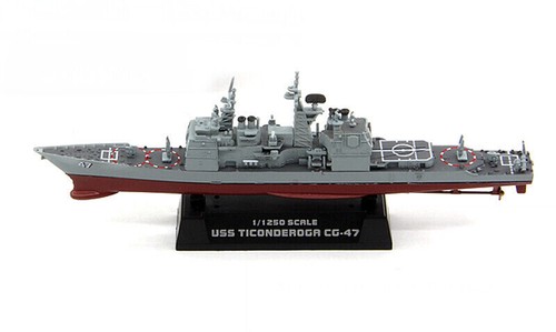 Easy Model 1/1250 USS CG-47 Ticonderoga Cruiser Plastic Model #37401 - Picture 6 of 9