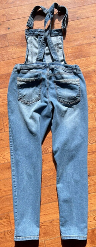 Refuge Overalls Bibs - Youth Size Large - Blue Denim (2359) - Picture 16 of 20