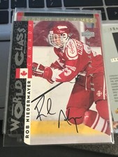  1995-96 Be A Player Autographs Die Cut #S184 Rob Niedermayer! KC32