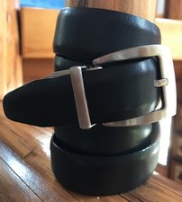 Nautica Men's Reversible Black/Brown Big  Tall Leather Belt Size 42 93313