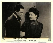 The Black Hand Original Lobby Card Gene Kelly Teresa Celli Film Noir 1950
