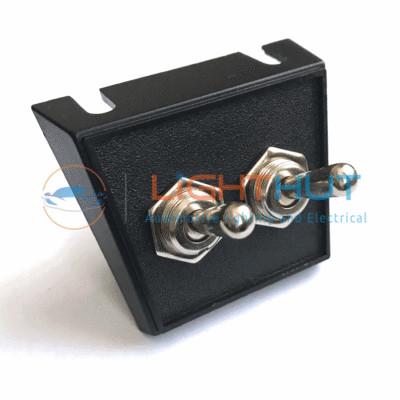 12V 25A Twin On Off SPST Metal Toggle Switch Panel Classic Car Flick ...