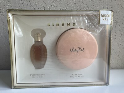 VINTAGE Sirene by Vicky Tiel Eau De Parfum Spray 1.70z & Body Powder 5oz NOS