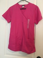 Cherokee Women's Scrub Uniform Top V-Neck Nurse Medical Size XS Pink