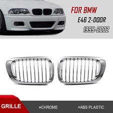 Calandre Grille Chrome Pour BMW Série 3 E46 Coupé Cabrio 1998-2006