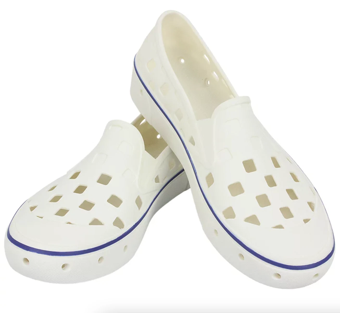 Scarpa slip on slip on slip on Vans Off The Wall Trek unisex bianca fuori taglia 5 NUOVA