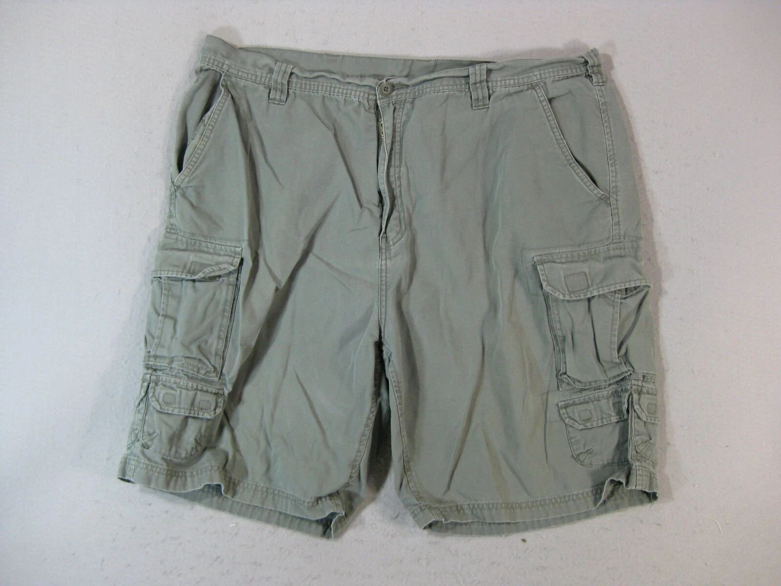 Architect cargo hiking shorts men's 40x 10 green cotton outdoor multi pockets