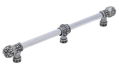 Carpe Diem Hardware 76567643-11AB Versailles Fleur De Lys 20'' Long Pull