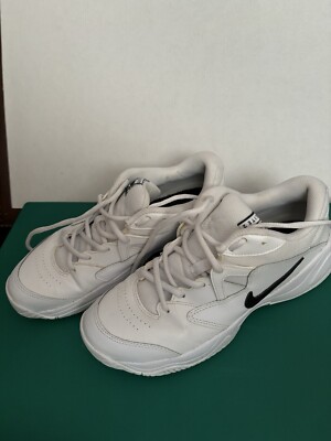 Nike Court Lite Trainers White Black Men's Shoes Tennis Lace