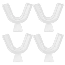 4Pcs Silicone Night Mouth Guard Teeth Clenching Grind Dental Sleep Aid Supplies