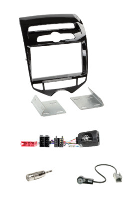 Hyundai ix20 (JC) ab 11/2010 Radioblenden-Set piano-black + LFB-Set Clarion