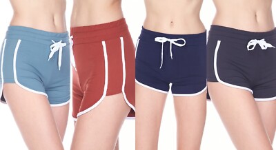 New Juniors Soft Comfortable Casual Dolphin Elastic Waist Drawstring Shorts