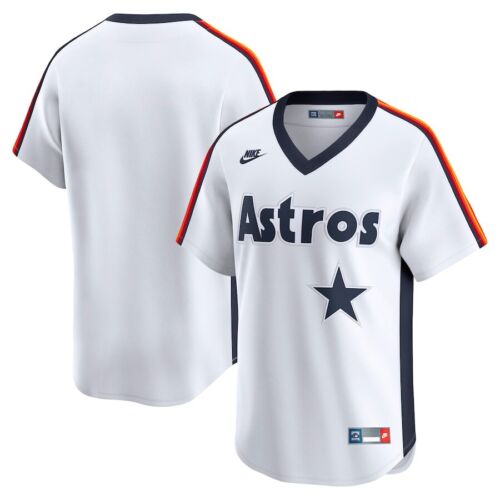 Houston Astros Nike White Throwback MLB Cooperstown Collection Limited Jersey