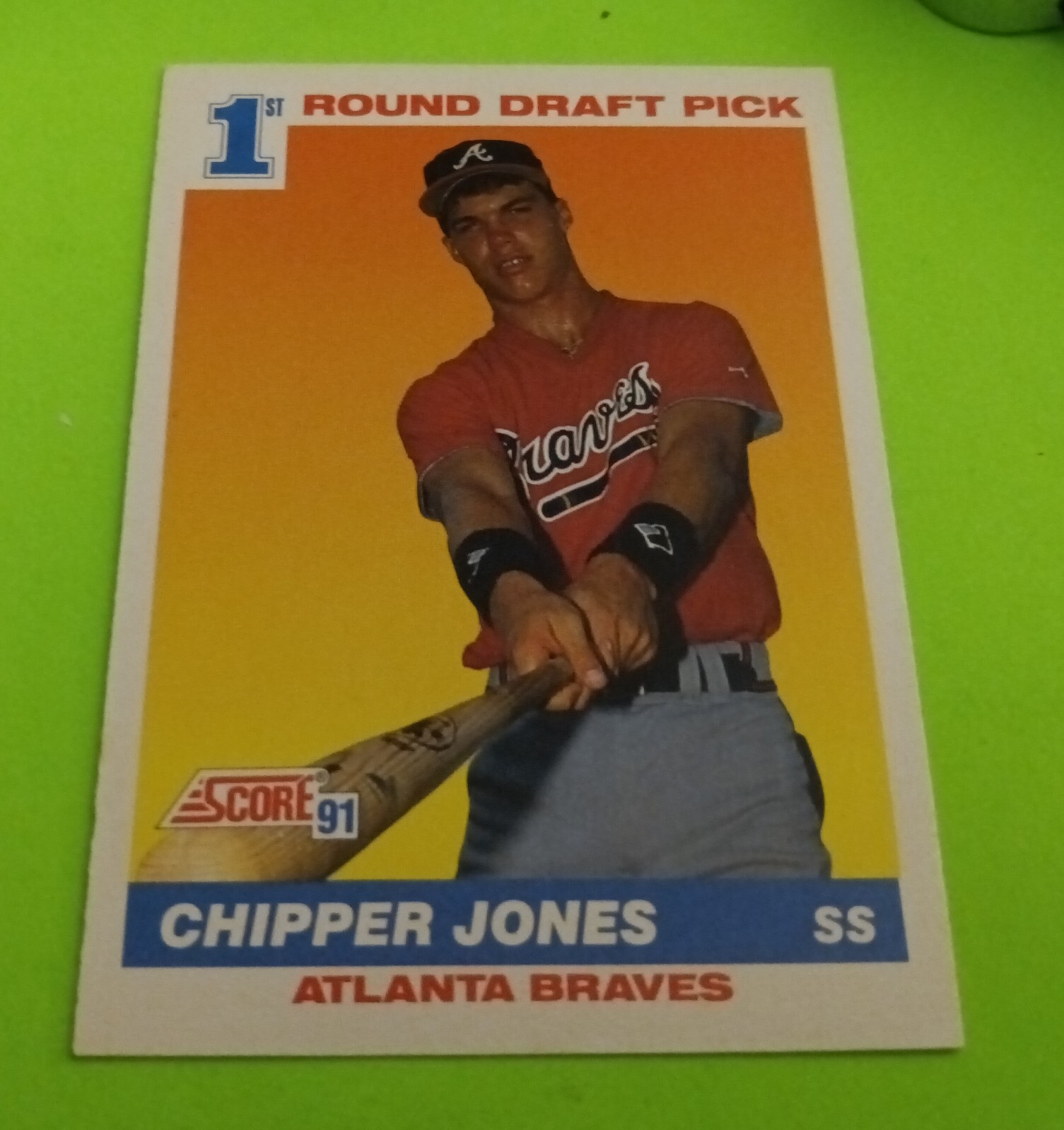1991 Score Chipper Jones #671 MLB ROOKIE RC Atlanta Braves HOF MINT 