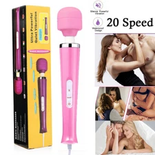 Multi-Speed 20 Speed Handheld Massager Wand Vibrating Massage Magic Full Body