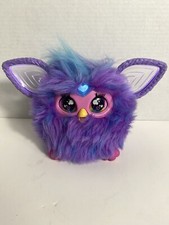 Furby Purple Plush Tie Dye Interactive Toy 2023 Glowing Ears Talks WORKS