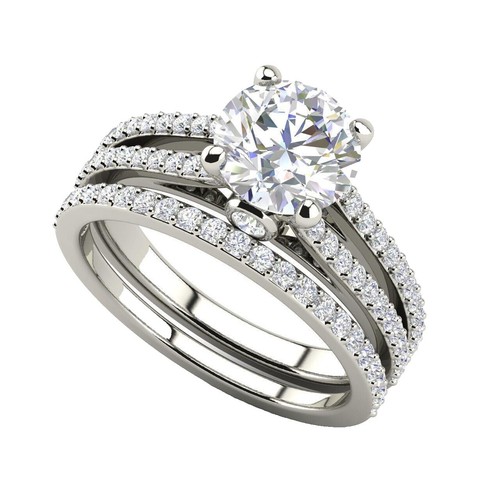 Princess Cut Moissanite Hoop Earrings 3.2cttw D Color  display picture 1