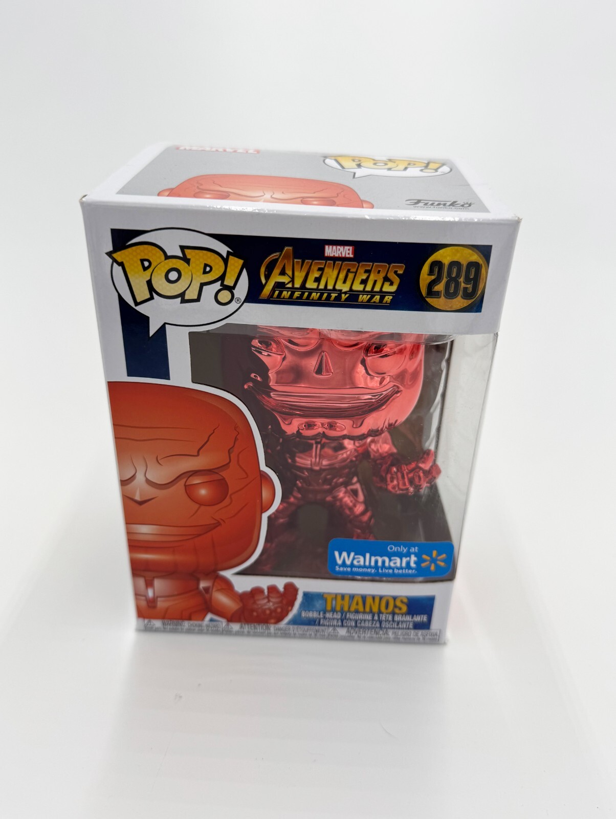 Funko Pop! Avengers: Infinity War - Thanos (Cromo Rojo) #289 - Abovedado