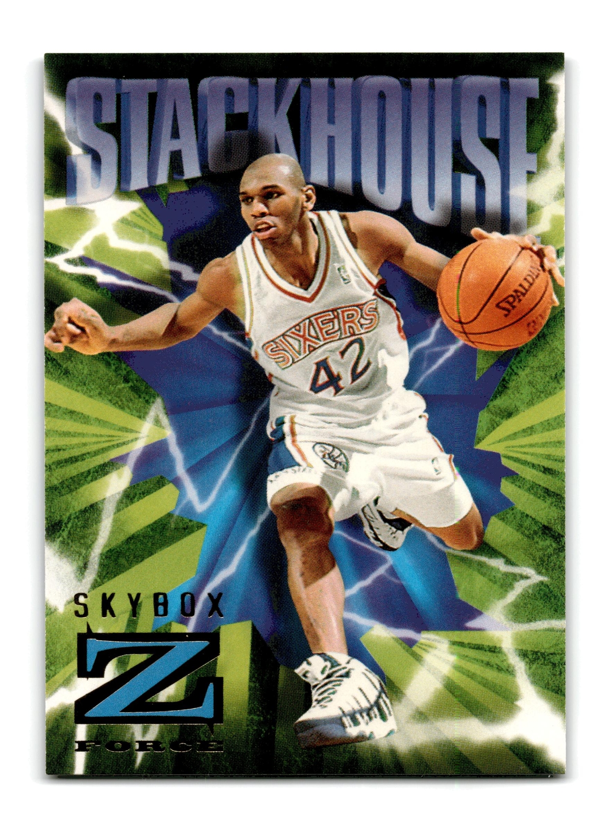Jerry Stackhouse 1996-97 SkyBox Z-Force #66 Philadelphia 76ers NM-MINT