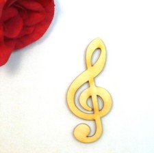 Llave de partitura madera llave violín 12 cm música regalo cumpleaños decoración música