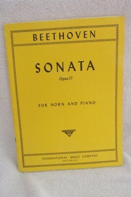 Beethoven  Sonata Opus 17 For Horn and piano No. 1205