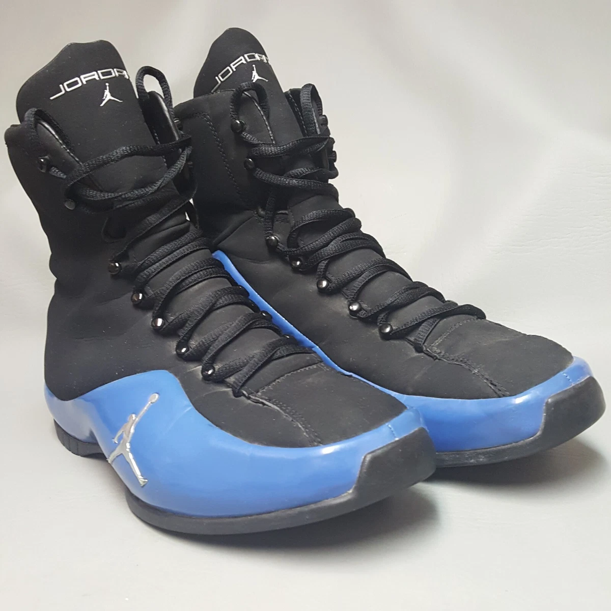 RARE Air Jordan Roy Jones Jr. Boxing Shoes Blue On Black Sneakers 9 eBay