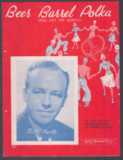 Sheet Music Beer Barrel Polka Roll Out the Barrel Milt Herth 1934