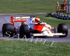 NIKI LAUDA 1985 #1 EUROPE FORMULA 1 CAR ON TRACK 8X10 GLOSSY PHOTO #V4