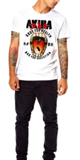 Akira T-Shirt Classic Retro Neo Tokyo Cyberpunk Anime Japanese Kanji Pill Good