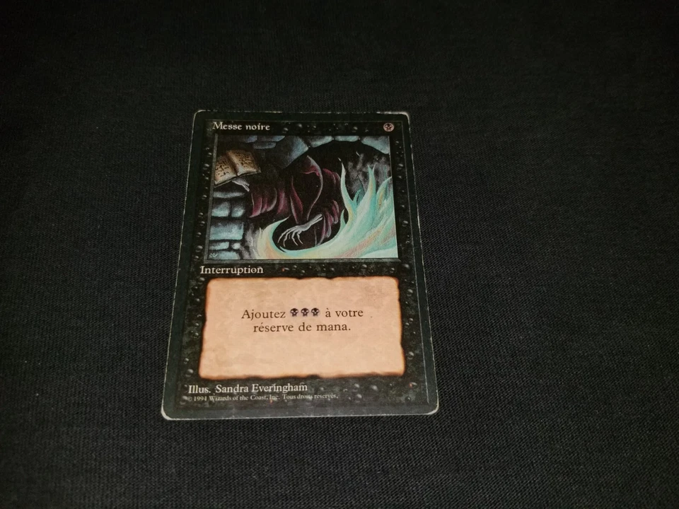 MTG 1x Revised black common HP French FBB Dark Ritual ships w/ tracking - Image 3 of 4