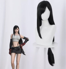 Final Fantasy VII FF7 Tifa Lockhart Cosplay Wigs Heat Resistant Synthetic Hair