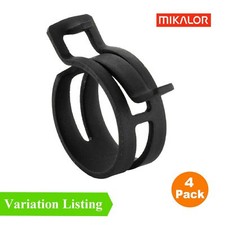 4 x Mikalor W1 Heavy Duty Spring Band Clip Radiator Pipe Air Oil Fuel DIN 3021