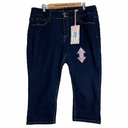 Jeans Size 18W Curvy Dark Blue Denim 